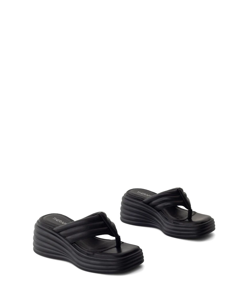 Therapy Australia Women's Flames Square Toe Wide Wedge Sandal