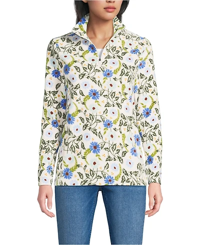 Lands' End Women's Tall Anyweather Fleece Quarter Zip Pullover