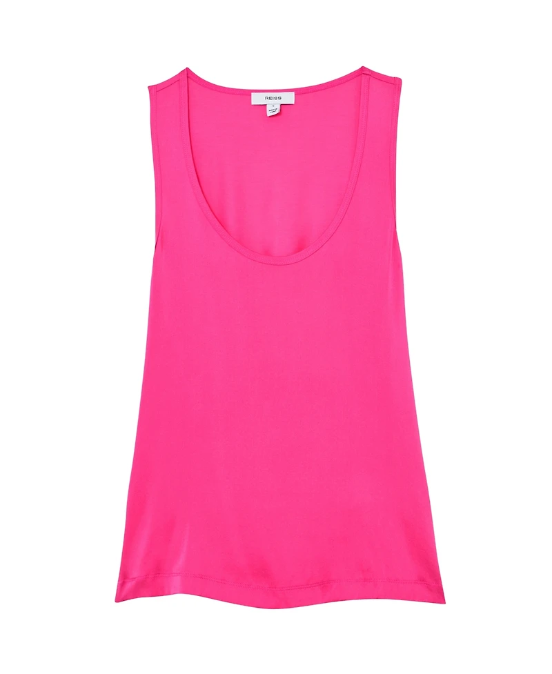 Reiss Women's Ruby Silk-Front Cami Top