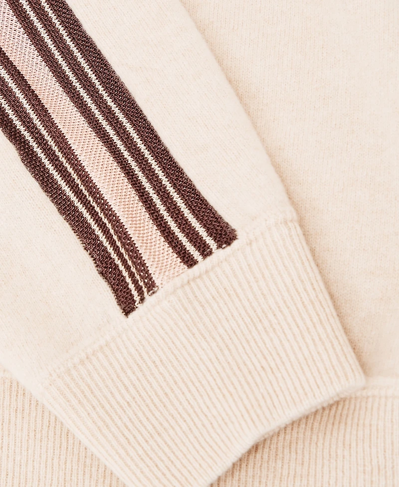 Reiss Women's Carli Wool-Cashmere Side-Stripe Jumper