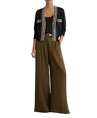 Reiss Women's Danni Tipped Button-Through Cardigan