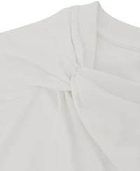 Reiss Women's Cotton Twist-Detail Boxy T-Shirt