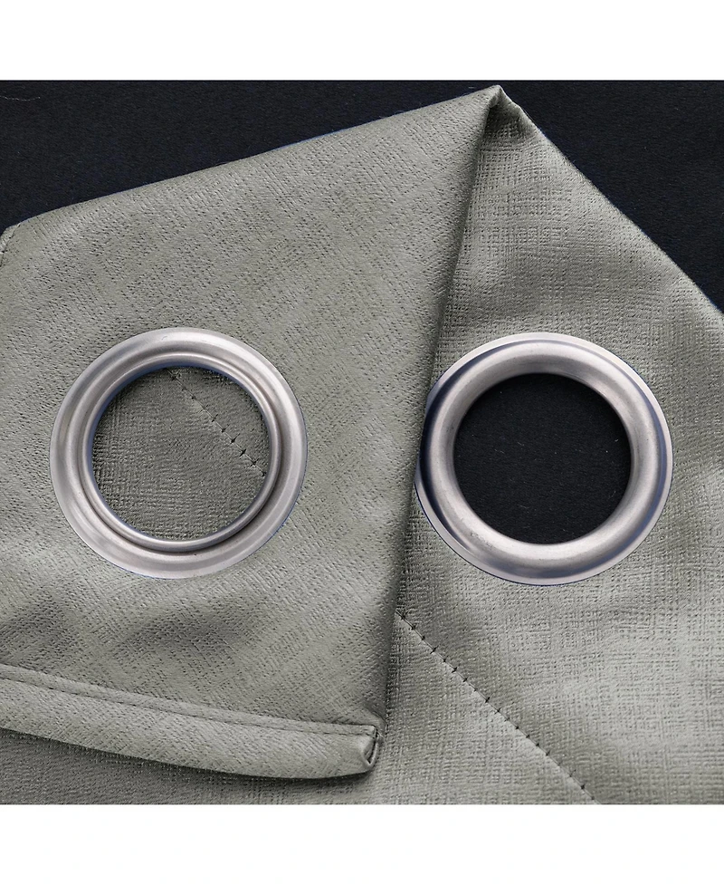 Rt Designers Collection Oakley Embossed Blackout Polyester Window Curtain Grommet Panel 52" x 84