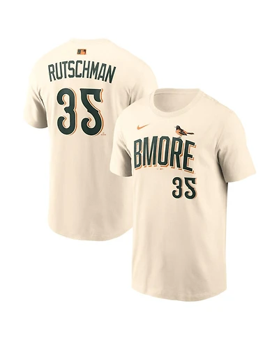 Nike Men's Adley Rutschman Natural Baltimore Orioles 2026 City Connect Name Number T-Shirt