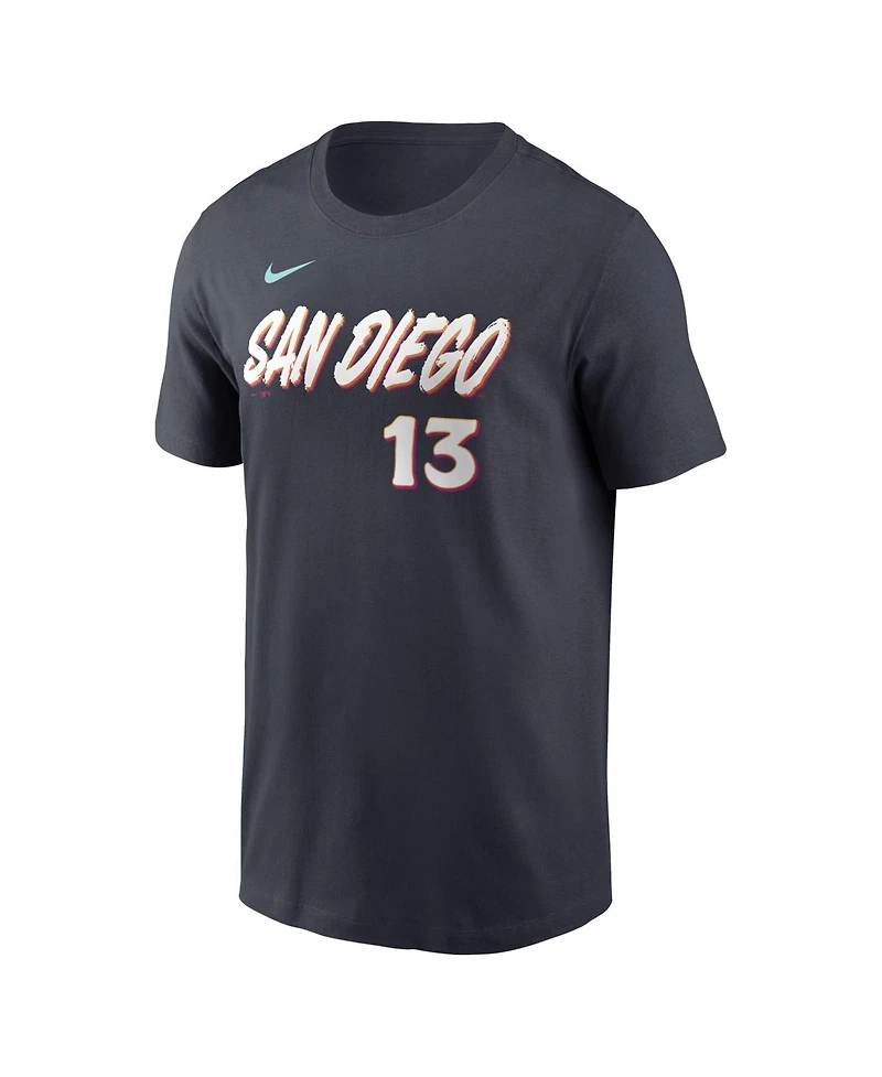 Nike Men's Manny Machado Black San Diego Padres 2026 City Connect Name & Number T-Shirt