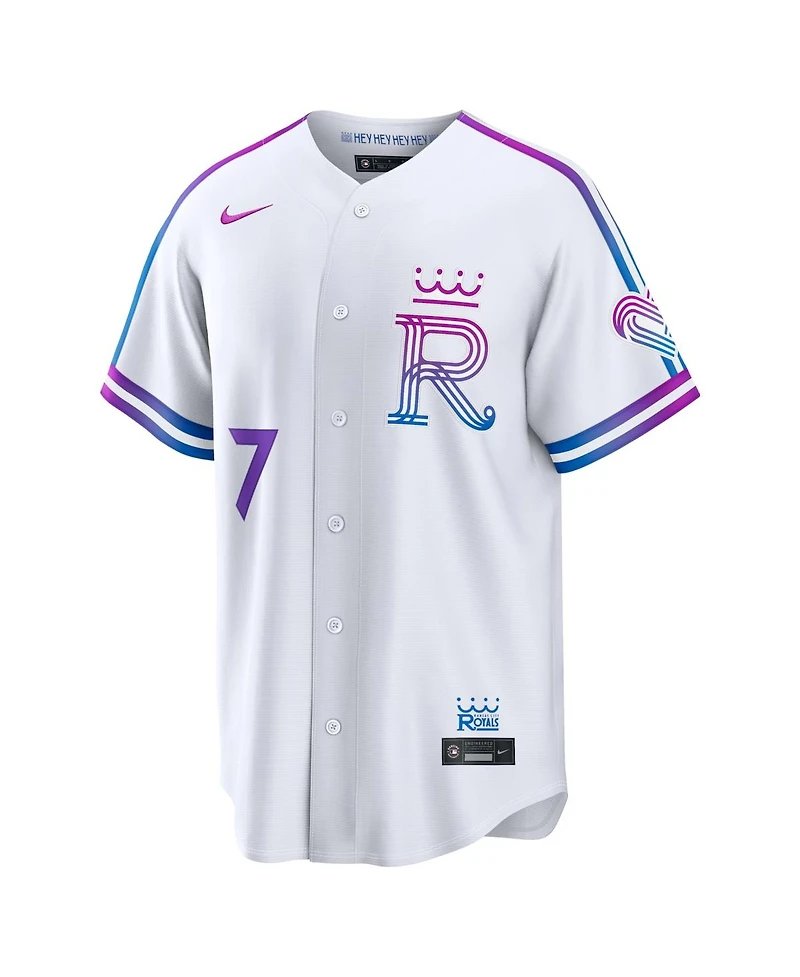 Nike Men's Bobby Witt Jr. White Kansas City Royals 2026 Connect Stadium Jersey