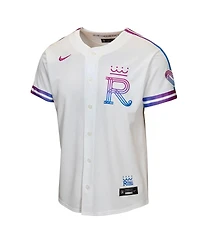 Nike Big Boys and Girls White Kansas City Royals 2026 Connect Stadium Jersey