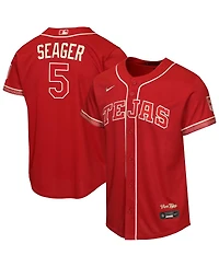 Nike Big Boys and Girls Corey Seager Red Texas Rangers 2026 City Connect Stadium Jersey