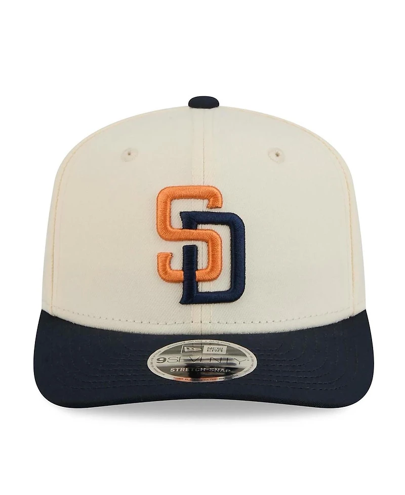New Era Men's Cream/Navy San Diego Padres 2026 City Connect 9SEVENTY Adjustable Hat