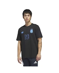 Adidas Men's Lionel Messi Black Argentina National Team 2026 Away Jersey Hook Name Number T-Shirt
