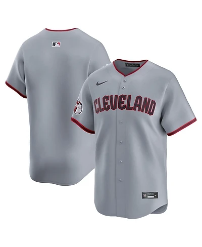 Nike Men'sGray Cleveland Guardians Road Limited Jersey
