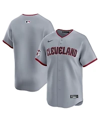 Nike Men'sGray Cleveland Guardians Road Limited Jersey