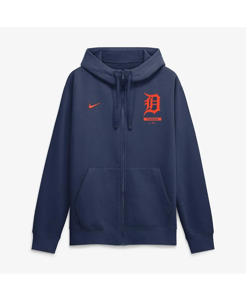 Nike Men's Navy Detroit Tigers Primetime Lockup Full-Zip Hoodie