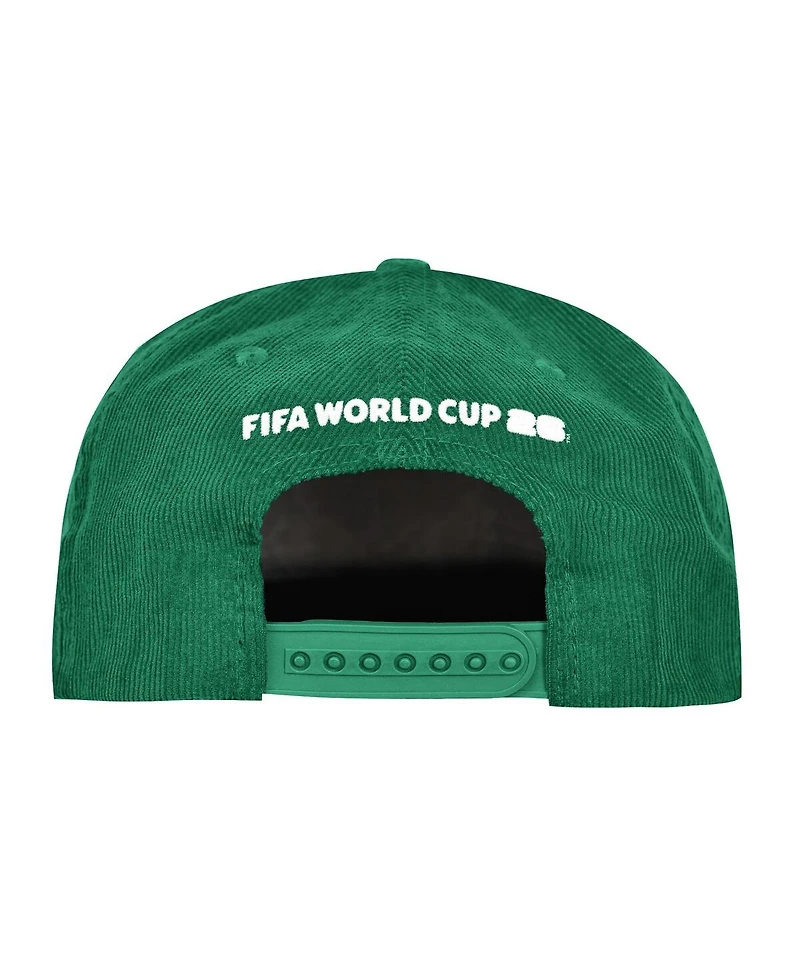Outerstuff Men's Green Mexico National Team Fifa World Cup 2026 Corduroy Snapback Hat