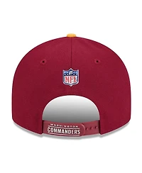 New Era Men's Burgundy/Gold Washington Commanders 2026 Nfl Draft On Stage Pre-Curved 9FIFTY Snapback Hat