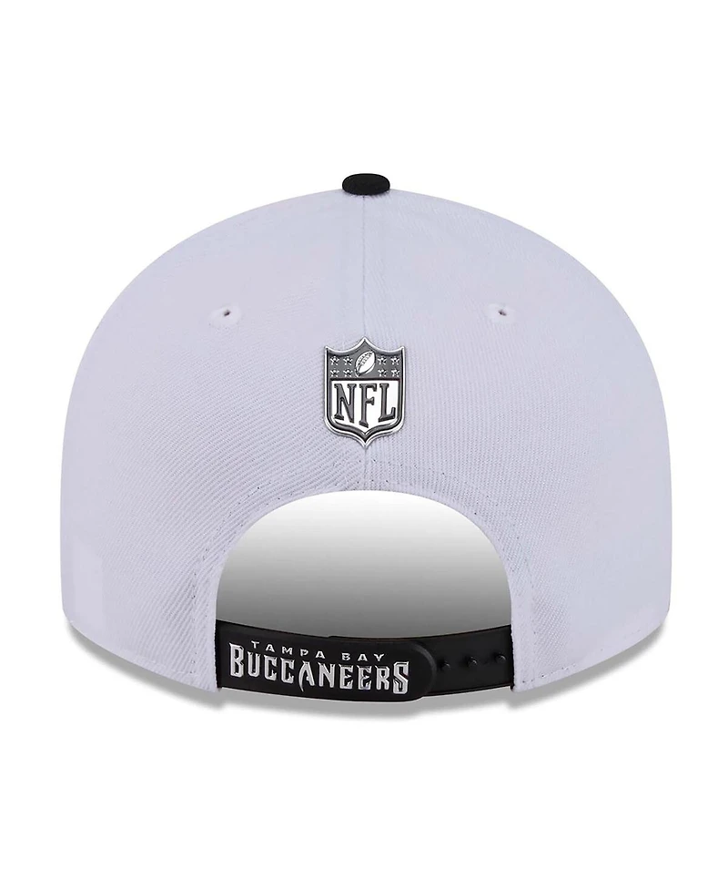 New Era Men's White/Black Tampa Bay Buccaneers 2026 Nfl Draft Pre-Curved 9FIFTY Snapback Hat