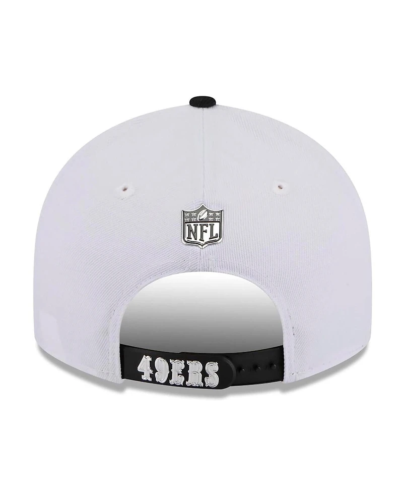 New Era Men's White/Black San Francisco 49ers 2026 Nfl Draft Pre-Curved 9FIFTY Snapback Hat