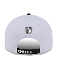 New Era Men's White/Black Kansas City Chiefs 2026 Nfl Draft Pre-Curved 9FIFTY Snapback Hat