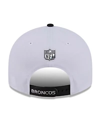 New Era Men's White/Black Denver Broncos 2026 Nfl Draft Pre-Curved 9FIFTY Snapback Hat