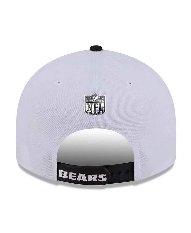 New Era Men's White/Black Chicago Bears 2026 Nfl Draft Pre-Curved 9FIFTY Snapback Hat