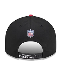 New Era Men's Black/Red Atlanta Falcons 2026 Nfl Draft On Stage Pre-Curved 9FIFTY Snapback Hat