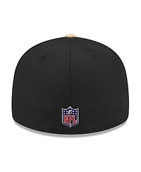 New Era Men's Black/Gold Orleans Saints 2026 Nfl Draft Pre-Curved 59FIFTY Fitted Hat