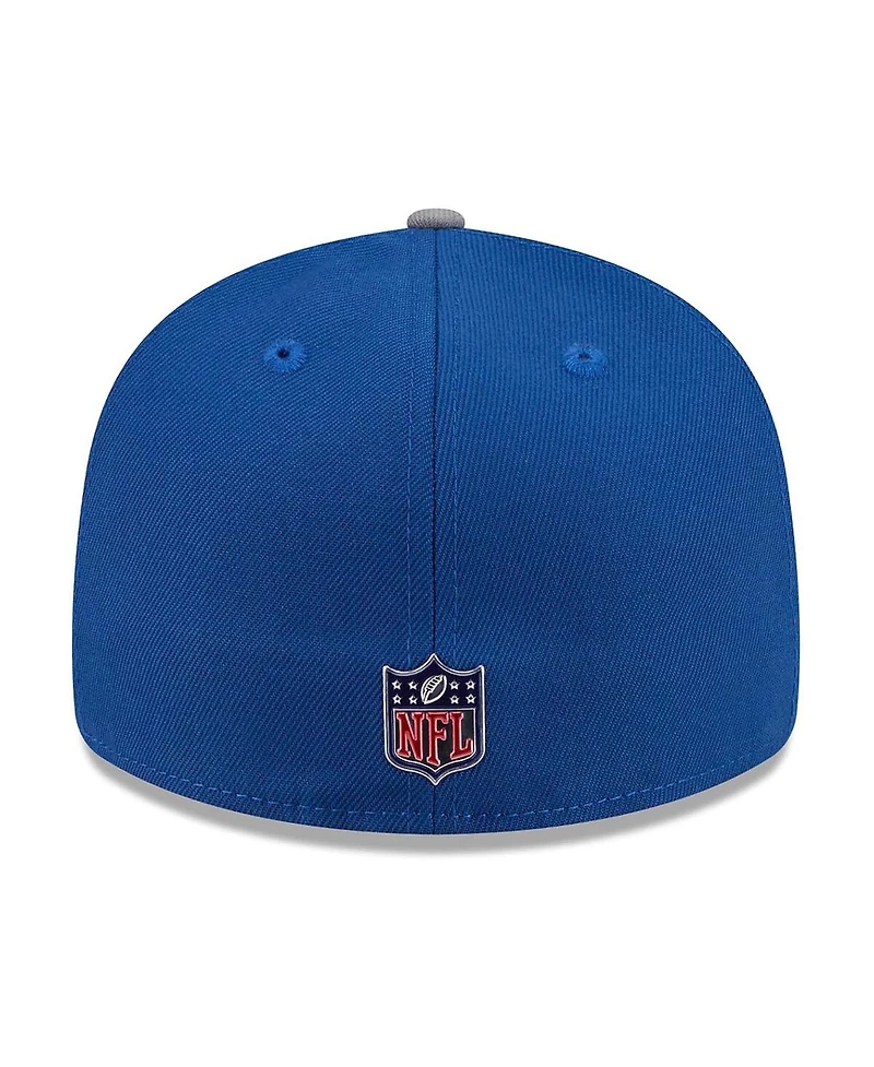 New Era Men's Royal/Gray Indianapolis Colts 2026 Nfl Draft Pre-Curved 59FIFTY Fitted Hat