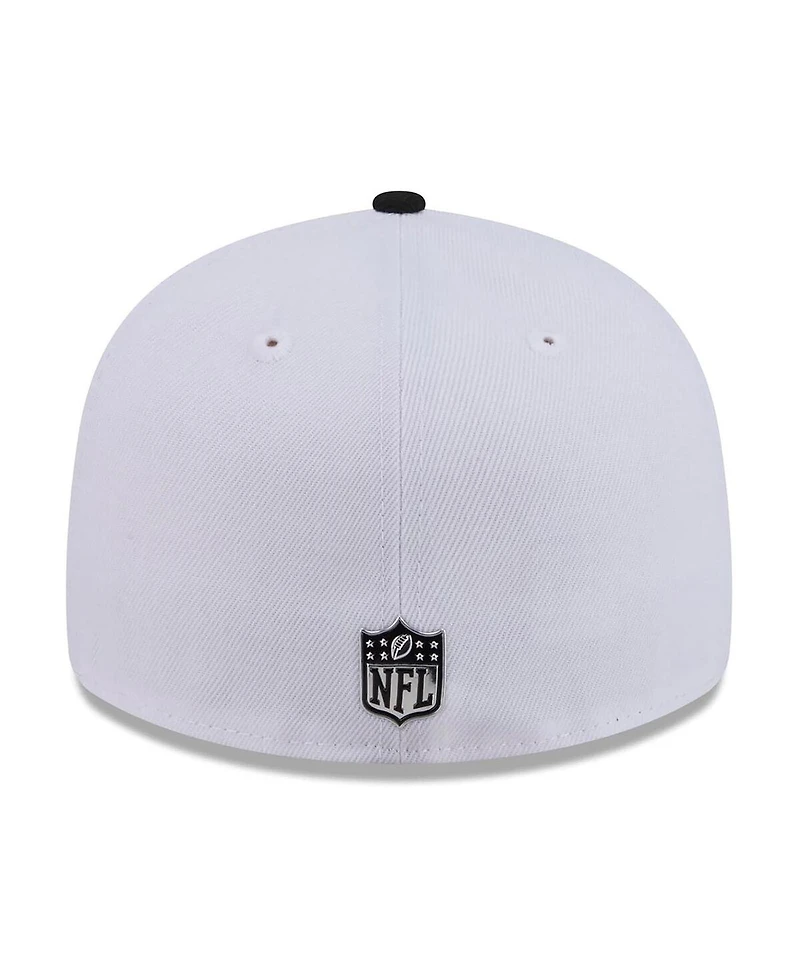 New Era Men's White/Black Seattle Seahawks 2026 Nfl Draft Pre-Curved 59FIFTY Fitted Hat