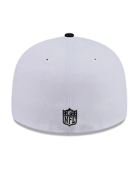 New Era Men's White/Black Seattle Seahawks 2026 Nfl Draft Pre-Curved 59FIFTY Fitted Hat