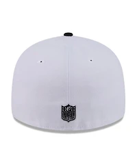 New Era Men's White/Black Philadelphia Eagles 2026 Nfl Draft Pre-Curved 59FIFTY Fitted Hat