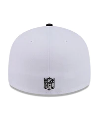 New Era Men's White/Black Green Bay Packers 2026 Nfl Draft Pre-Curved 59FIFTY Fitted Hat
