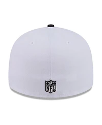 New Era Men's White/Black Denver Broncos 2026 Nfl Draft Pre-Curved 59FIFTY Fitted Hat