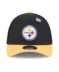 New Era Men's Black/Gold Pittsburgh Steelers 2026 Nfl Draft 39THIRTY M-Crown Flex Hat