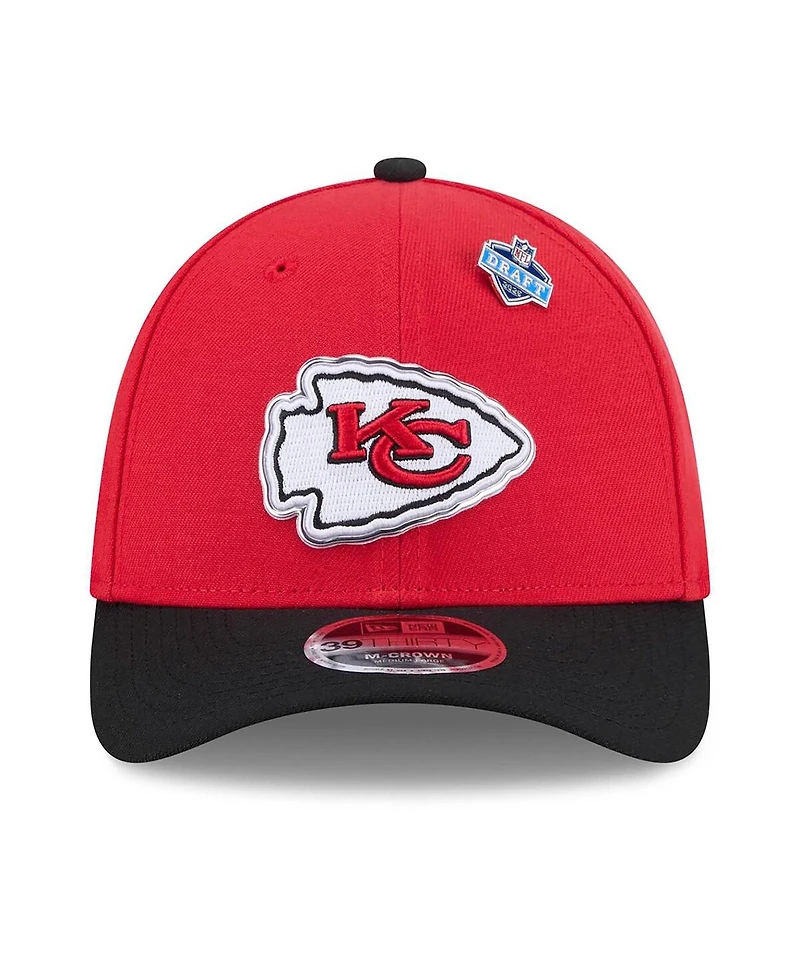 New Era Men's Red/Black Kansas City Chiefs 2026 Nfl Draft 39THIRTY M-Crown Flex Hat