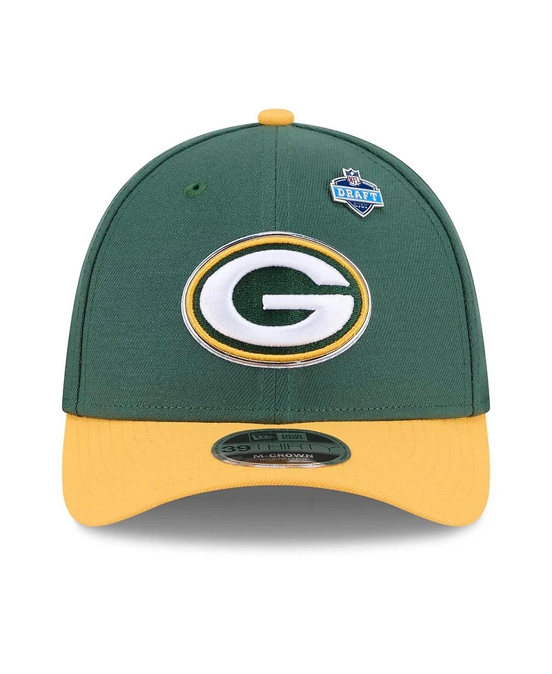 New Era Men's Green/Gold Green Bay Packers 2026 Nfl Draft 39THIRTY M-Crown Flex Hat