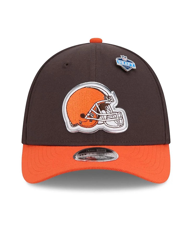 New Era Men's Brown/Orange Cleveland Browns 2026 Nfl Draft 39THIRTY M-crown Flex Hat