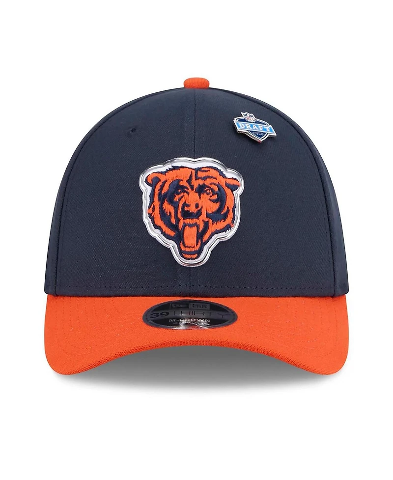 New Era Men's Navy/Orange Chicago Bears 2026 Nfl Draft 39THIRTY M-Crown Flex Hat