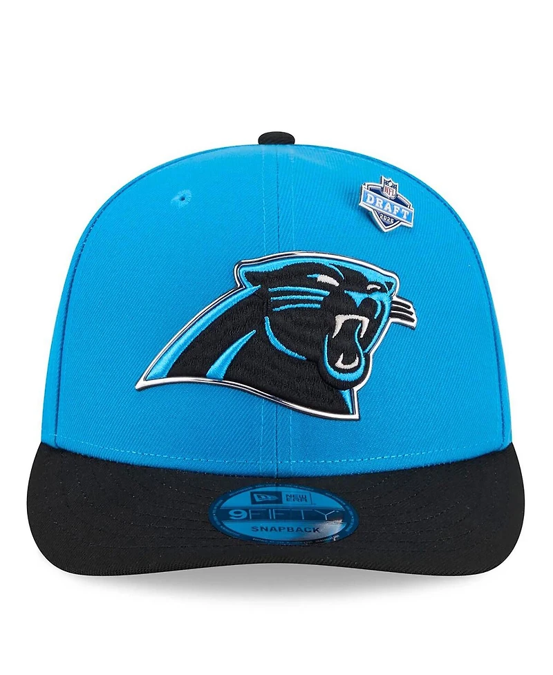 New Era Men's Blue/Black Carolina Panthers 2026 Nfl Draft On Stage Pre-Curved 9FIFTY Snapback Hat