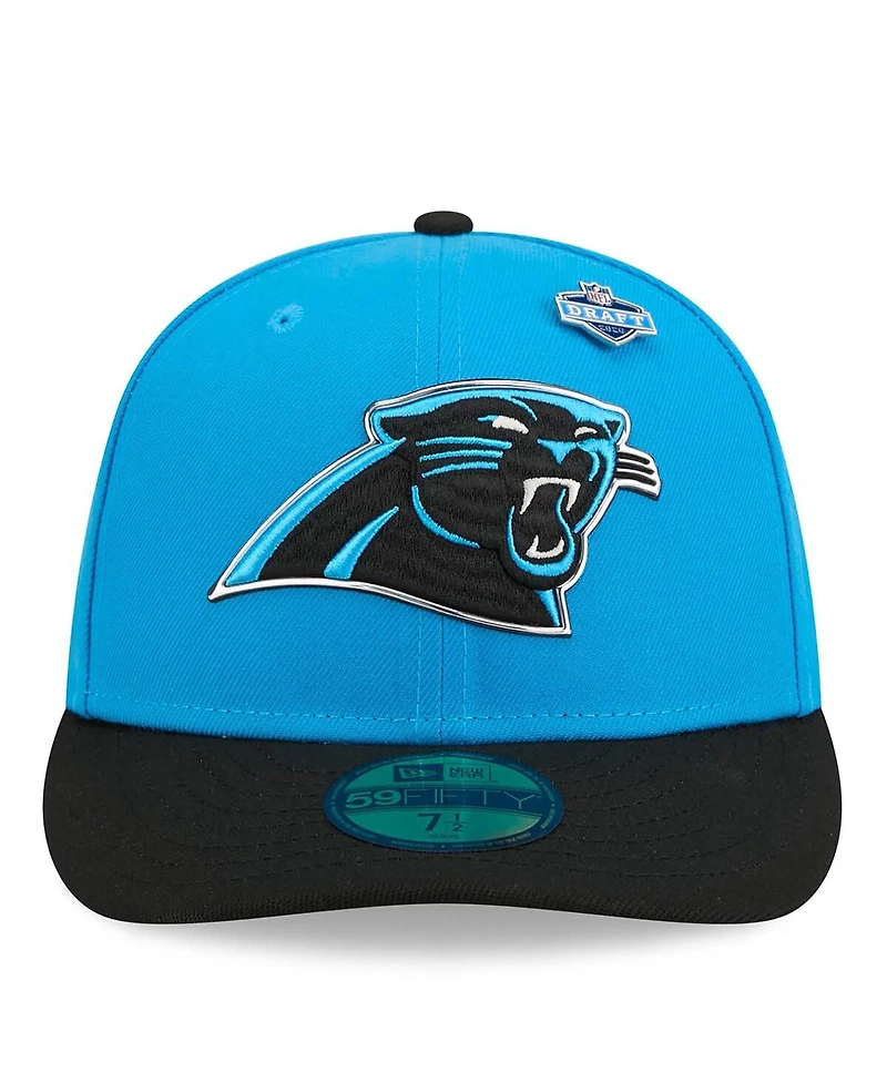 New Era Men's Blue/Black Carolina Panthers 2026 Nfl Draft Pre-Curved 59FIFTY Fitted Hat