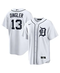 Nike Men's Dillon Dingler White Detroit Tigers Home Replica Jersey