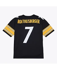 Mitchell Ness Men's Ben Roethlisberger Black Pittsburgh Steelers 2001 Legacy Throwback Replica Jersey
