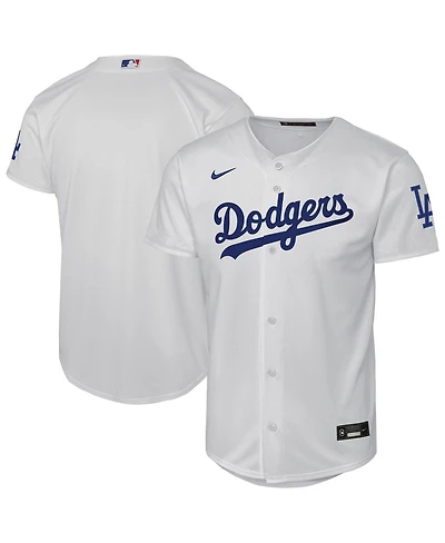 Nike Big Boys and Girls White Los Angeles Dodgers Home Stadium Jersey