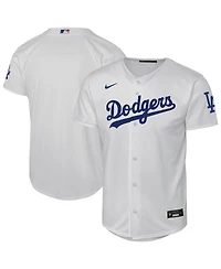 Nike Big Boys and Girls White Los Angeles Dodgers Home Stadium Jersey