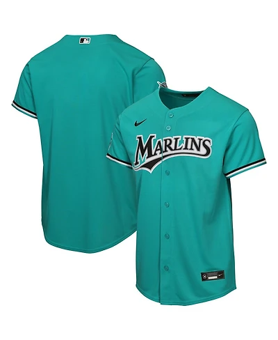 Nike Big Boys and Girls Teal Miami Marlins Alternate Stadium Jersey