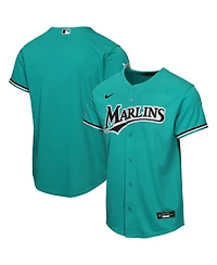 Nike Big Boys and Girls Teal Miami Marlins Alternate Stadium Jersey
