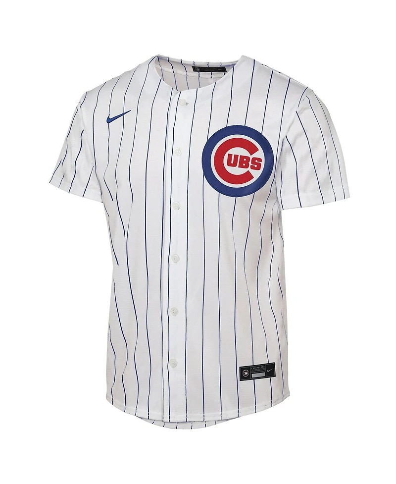 Nike Big Boys and Girls Pete Crow-Armstrong White Chicago Cubs Home Replica Player Jersey