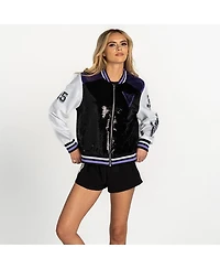 The Wild Collective Women's Black Golden State Valkyries Sequin Jacket
