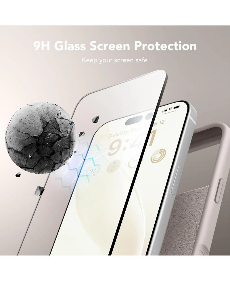 Gonez Magnetic for iPhone 17 Pro Max Case, Compatible with MagSafe Liquid Silicone Anti-Scratch Shockproof Protective Phone Case 6.9 inch, Stone