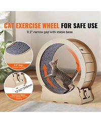 Zeus and Ruta Large Cat Exercise Wheel Treadmill for Indoor Cats