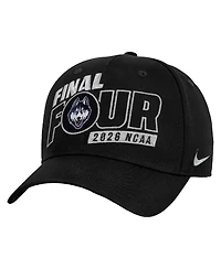 Nike Men's Black UConn Huskies 2026 Ncaa Men's Basketball Tournament March Madness Final Four Locker Room Adjustable Hat